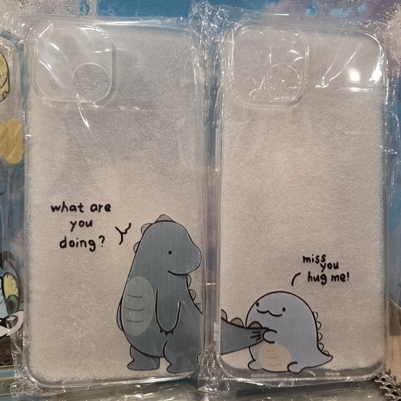 4 Cartoon Character Phone Case Set - Transparent - Picture 3 of 3